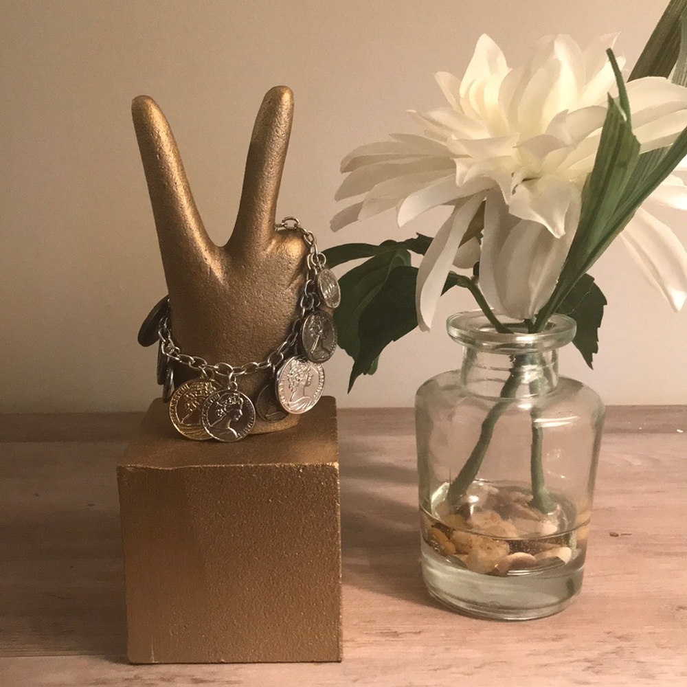 Metal Coin Bracelet by Mixit